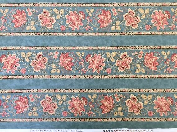 GRATITUDE　JACOBEAN STRIPE / DUSTY TEAL